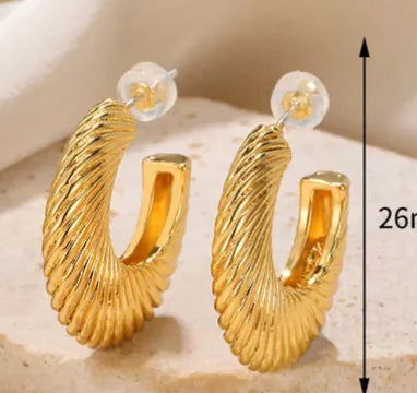 Croissant Hoop Earrings