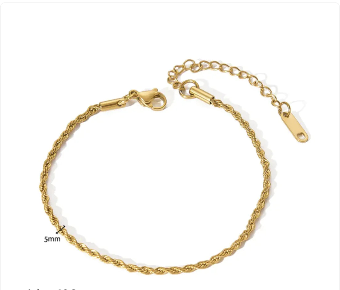 Gold plated bracelet