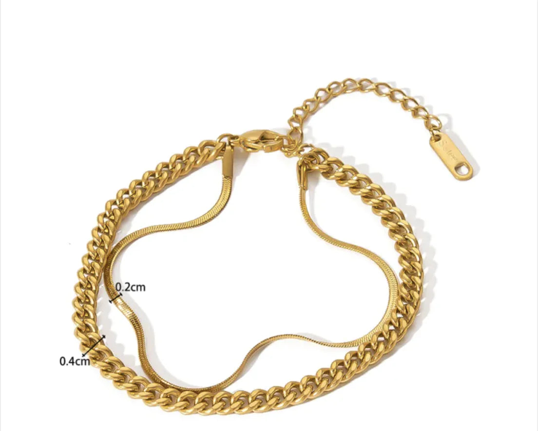 Gold plated bracelet