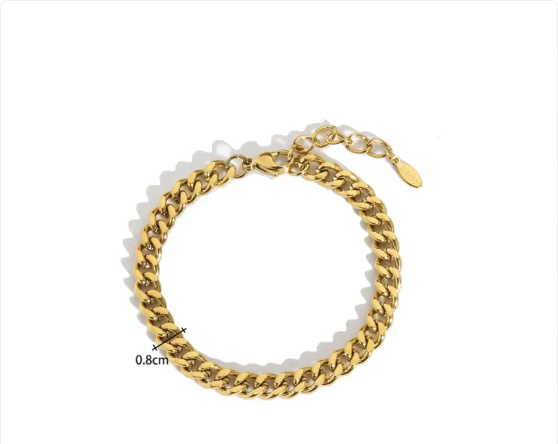 Gold plated bracelet