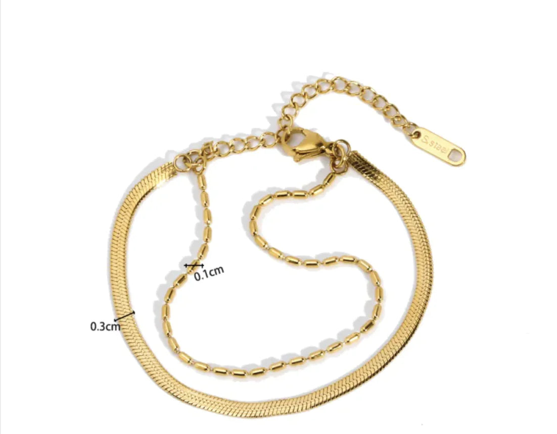 Gold plated bracelet