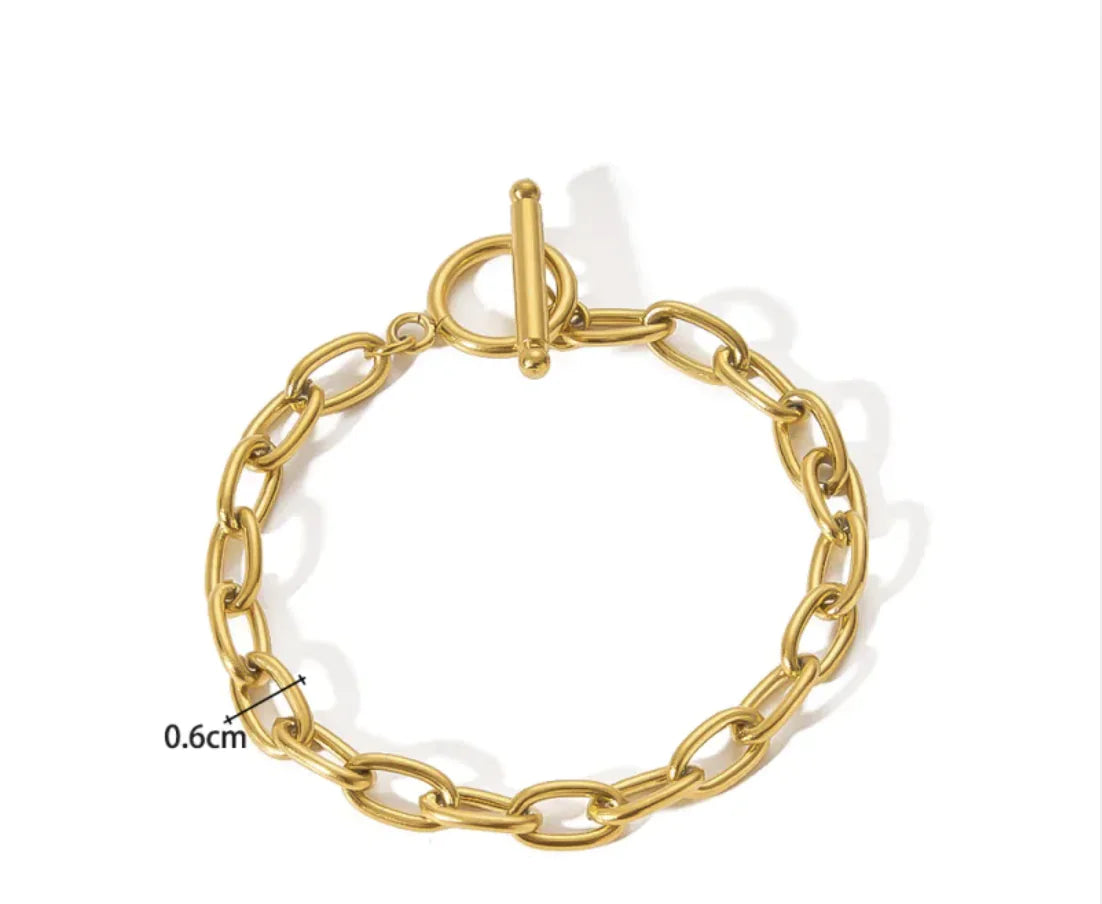 Gold plated bracelet