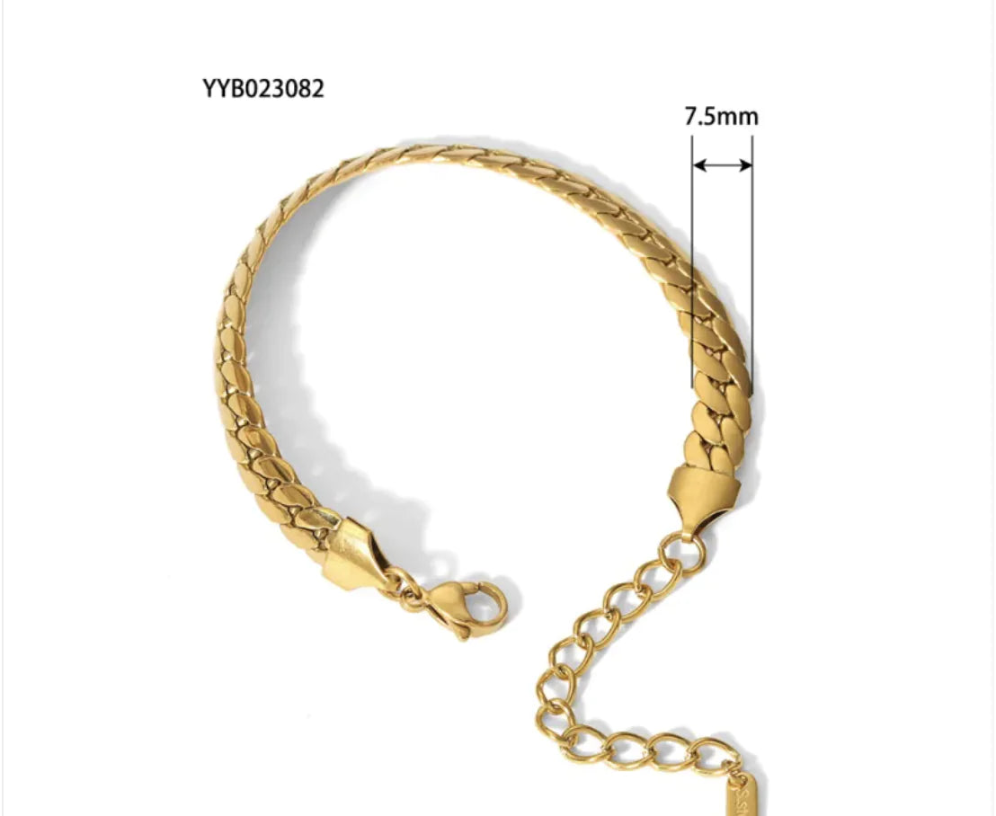 Gold plated bracelet