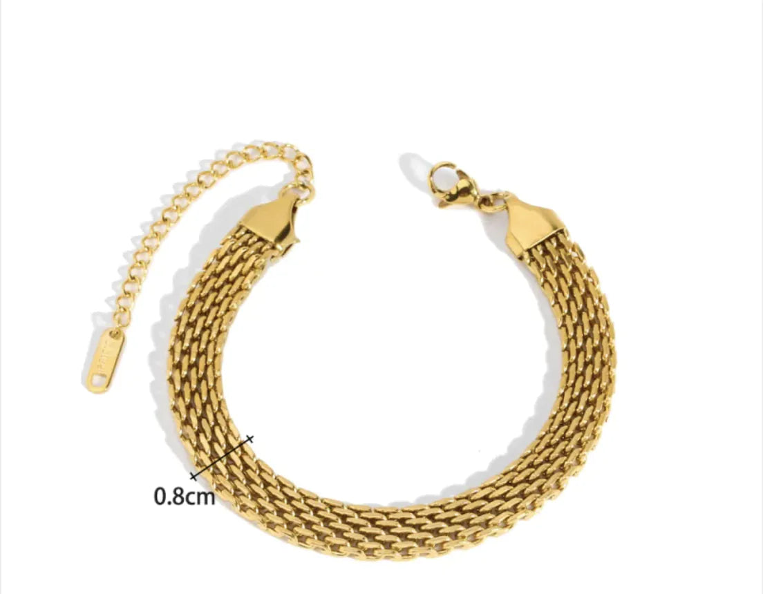 Gold plated bracelet
