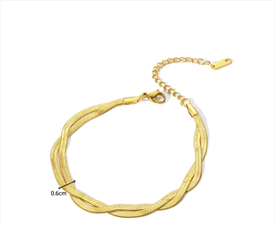 Gold plated bracelet