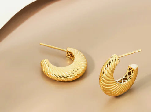 Croissant Hoop Earrings